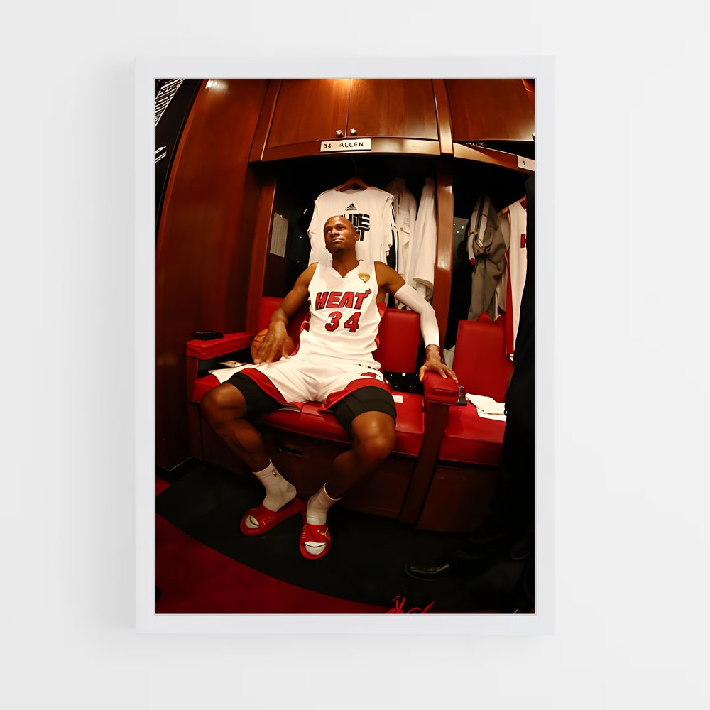 Poster Ray de allen – affiche Basketball (vue 3)